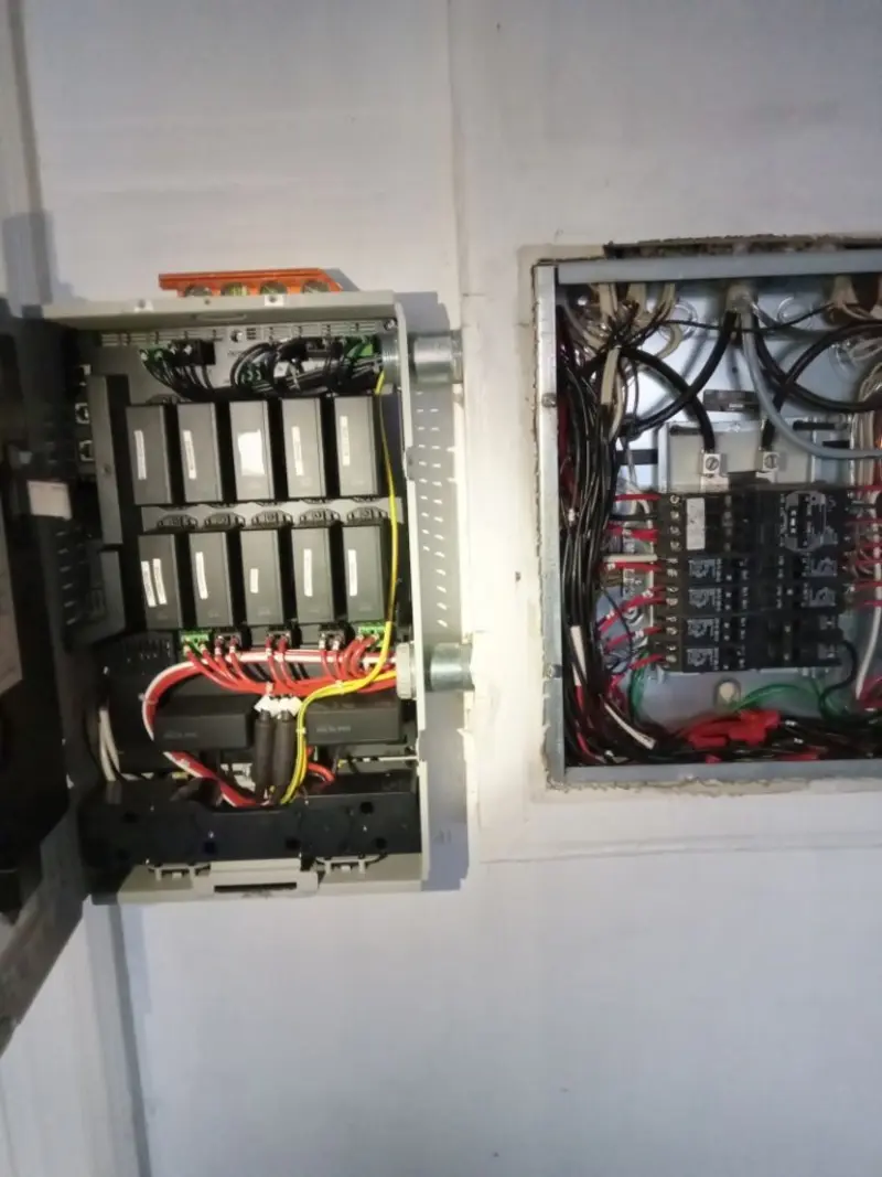 Electrical panel upgrade completed for Security Camera Wiring in Wapakoneta